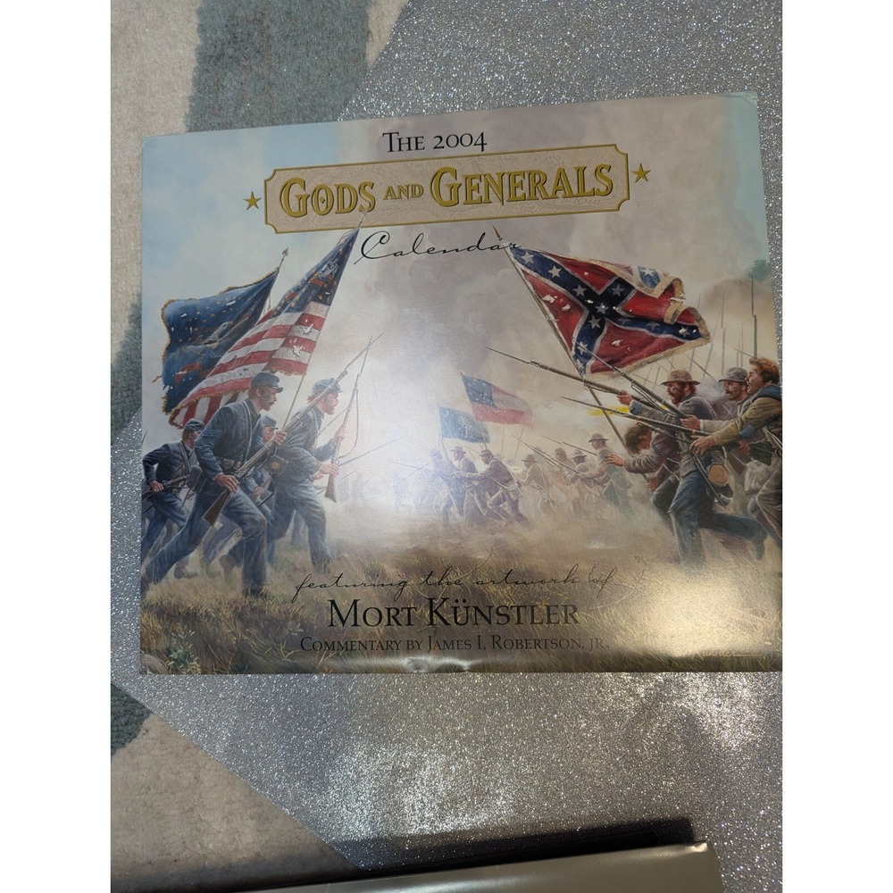 2004 Artwork of MORT KUNSTLER Civil War GODS & Generals Calendar great Pictures